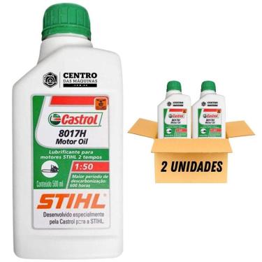 Imagem de Kit Com 2 Unidades De óleo 2 Tempos Castrol Stihl 500ml