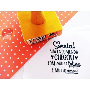 Imagem de Carimbos de Madeira para Artesanato em Embalagens e Tags - Kit com 6 P