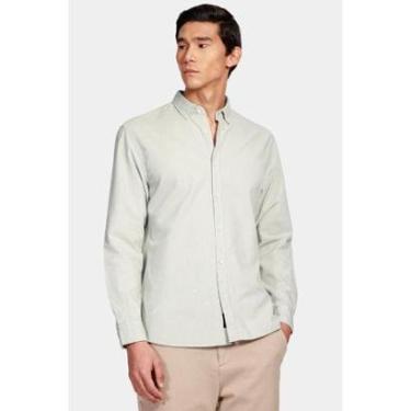 Imagem de Camisa Aramis Manga Longa Slim Oxford Planalto Verde Claro-Masculino