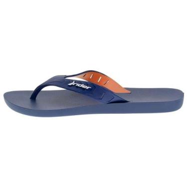 Imagem de Chinelo rider grendene street duo masculino 12430, Azul, Laranja, 41/2