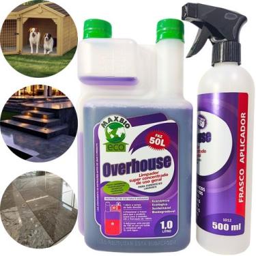 Imagem de Limpador concentrado overhouse ecológico 1l + aplicador pulverizador 5