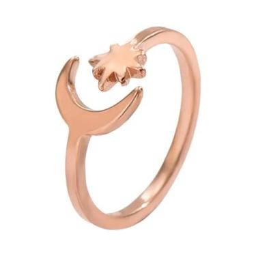 Imagem de Anéis De Dedo Ajustáveis Em Aço Inoxidável Para Mulheres, 3 Peças, Est