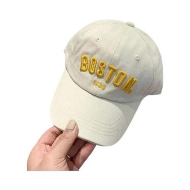 Imagem de Boné De Beisebol Infantil Ajustável Com Letra Bordada, Chapéu De Sol P