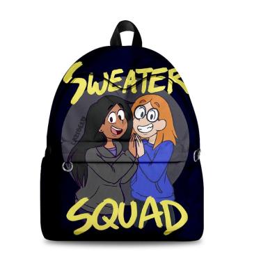 Imagem de Mochila Illymation Cartoon Kids School Anime 30x17x40cm