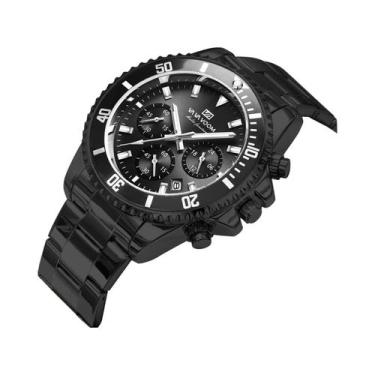 Imagem de Relógio De Pulso Masculino De Luxo Em Aço Inoxidável Com Quartzo, Mult