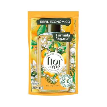 Imagem de Flor de Ypê Sabonete Líquido Vegetal Limão Siciliano, 200ml (Refil)