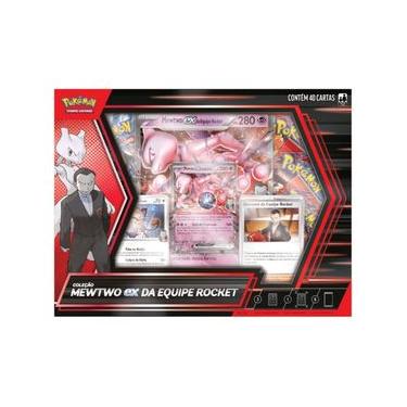 Imagem de Cartas Pokémon Box Coleção Mewtwo exGiovanni  40 Cards Copag