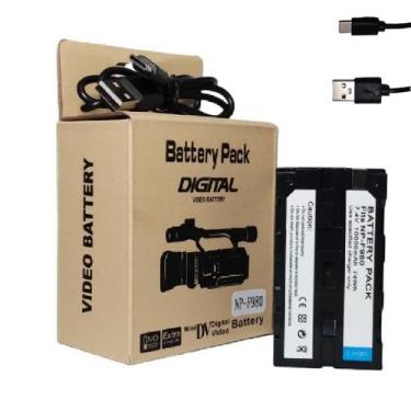 Imagem de Bateria NP F980 Com 10.000 Mah Para Leds, Cameras E Filmadoras - SOLES