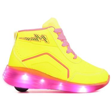 Imagem de Tênis Infantil De Rodinha Unissex Minipé com Led Cano Alto Feminino e Masculino-Unissex