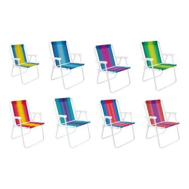 Imagem de Cadeira De Praia Alta Aco Cores Sortidas - Mor