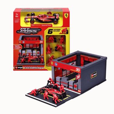 Imagem de Miniatura Diorama Pit Stop F1 Ferrari SF-24 #16 1:43 Bburago