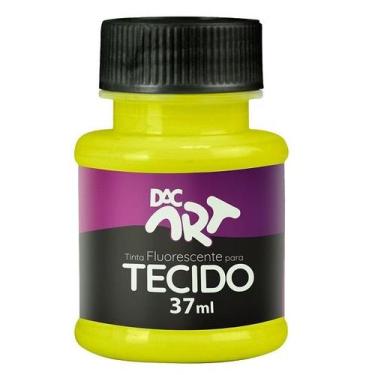 Imagem de Tinta Fluorescente para Tecido 37ML Amarelo Limao DAC