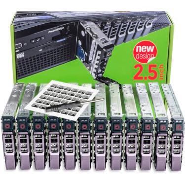 Imagem de WORKDONE Pacote com 12 unidades de 2,5 polegadas - G176J compatível com servidores Dell...