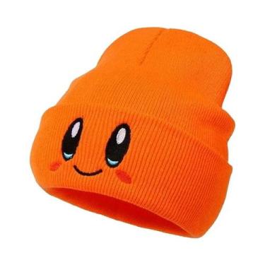 Imagem de Gorro De Tricô Com Bordado Em Cores Candy, Estilo Casual E À Prova De 