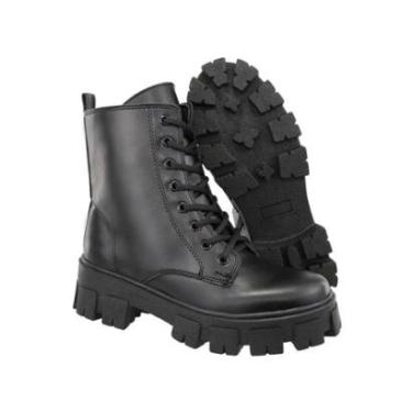 Imagem de Bota Coturno Feminina Maria Filo Tratorada - Preto-Feminino