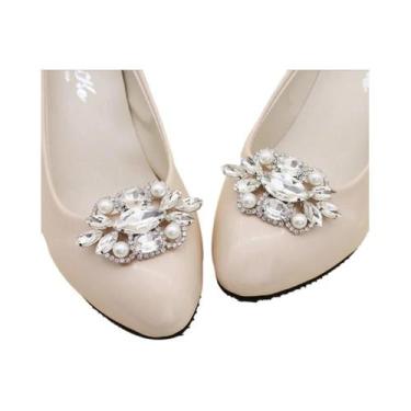 Imagem de Clipes Para Sapatos De Salto Alto Para Noivas, Decoração De Cristal Co