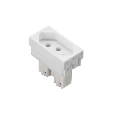 Imagem de Tomada Módulo Steck Stella 2P+T 20A 250V Branco