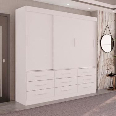 Imagem de Guarda Roupa Casal New Star 3 portas e 9 gavetas Salleto