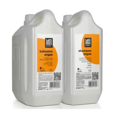 Imagem de Kit Shampoo Argan 4.6L e Bálsamo Argan 4.6L Yamá - Yama