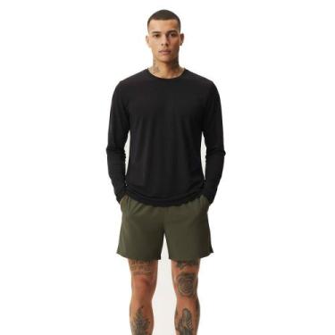 Imagem de Camiseta UV Masculina Manga Longa UV 50+ WSS Brasil Cor:PretoTamanho:G