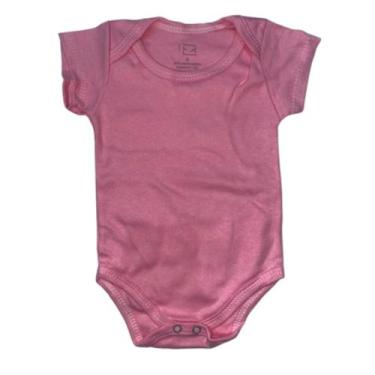 Imagem de Body Manga curta Infantil 100% Algodão Suedine Liso Cores - Alyath, M,