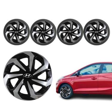 Imagem de Jogo Calota Spider Aro 15 Hb20 Hatch Sedan 2015 2016 2017 - ELITTE MOT