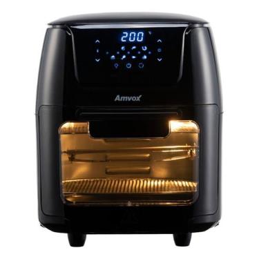Imagem de Fritadeira Elétrica Oven Amvox 12l 3 Em1 1700w Digital Preto, 220V