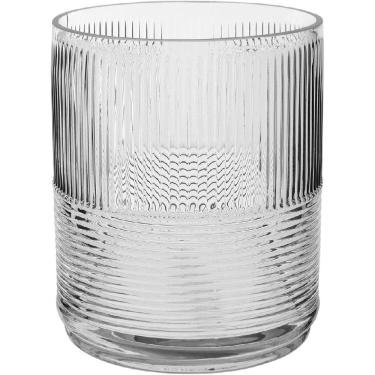 Imagem de VASO DECORATIVO ENFEITE CASA HOME&CO VIDRO 19x16x16cm TRANSPARENTE