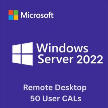 Imagem de 50 User CAL RDS 2022 Microsoft  Licenças de Acesso Remoto para Windows