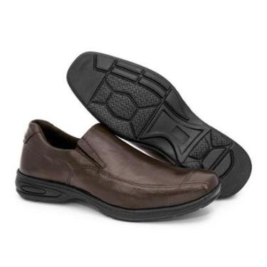 Imagem de Sapato Social Masculino Couro Palmilha Gel Macia-Masculino