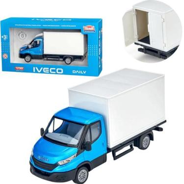 Imagem de Caminhao Iveco Daily Carroceria Bau 1/30 Azul Usual 669 - USUAL BRINQU
