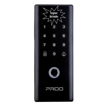 Imagem de Fechadura Digital Biométrica P/ Porta De Vidro Fdv-200 Pado