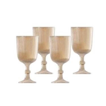 Imagem de Taça De Vidro P/ Licor 75ml Ambar Lines C/4 20641 Wolff