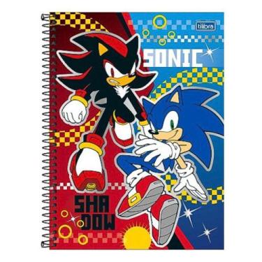Imagem de Caderno Espiral Universitário Grande Sonic 1 Matéria 80 Folhas Capa Du