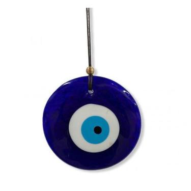 Imagem de Protetor Parede Olho Grego Azul Murano 10 Cm - Lua Mistica