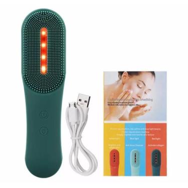 Imagem de Escova Limpeza Facial Led Photon Vibração Sônica Massageador - Cheyin,