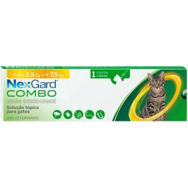 Imagem de Antipulgas NexGard Combo Gatos de 2,5 á 7,5kg 1 Pipeta 0,9ml - Merial