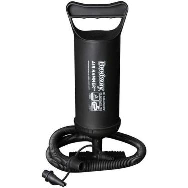 Imagem de Bomba de ar manual 30 cm para Infláveis com 3 Bicos Adaptáveis - Bestw