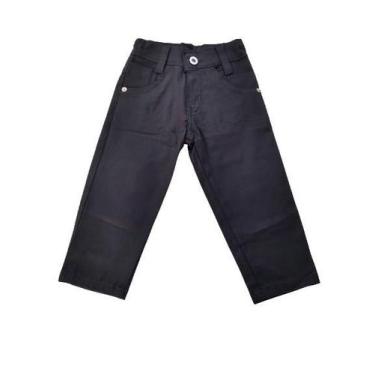 Imagem de Calça Infantil Masculino Sarja Preto Apalex 1 ao 8, Preto, 2