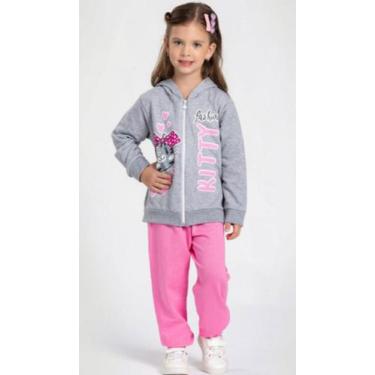 Imagem de Conjunto Moletom Feminino Infantil Kitty - Analê, 4 
