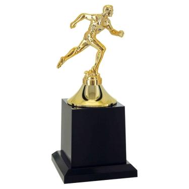 Imagem de Troféu de Atletismo Masculino Vitória Vencedor 600021 para Premiação 22cm Dourado Vitória