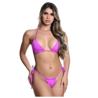 Imagem de Biquini cortininha - Garota Lingerie , Rosa, G