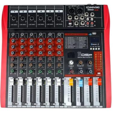 Imagem de Mesa de Som Soundvoice MR602 Rubi 6 Canais