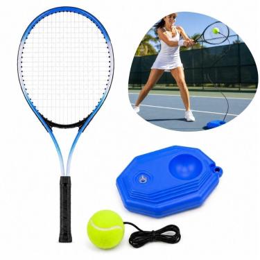 Imagem de Kit de Treino de Tênis Tennis Trainer Raquete 52cm com Base e Bola Elástica para Iniciantes