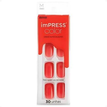 Imagem de Unhas Autocolantes Kiss New York Impress Color Médio She's Right