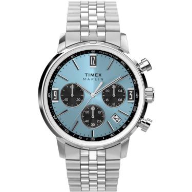 Imagem de Relógio Masculino TW2Y66500 Cronógrafo Aço Inox Taquímetro Azul Iconnect By Timex 40MM