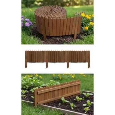 Imagem de Cerca Madeira 4m: Delimite e Decore Seu Jardim - Congratulations Store