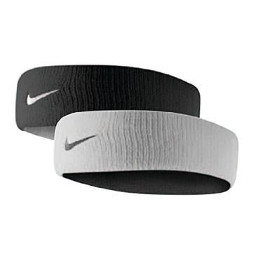 Imagem de NIKE Dri-Fit Home & Away Headband (One Size Fits Most, White/Black)