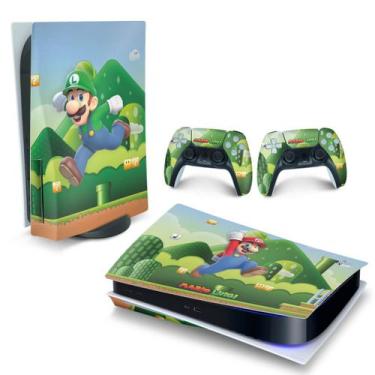 Imagem de Adesivo Compatível Ps5 Playstation 5 Skin Horizontal - Super Mario - P