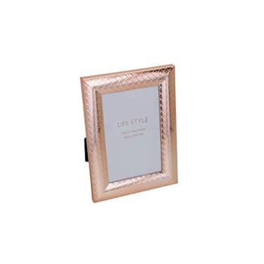 Imagem de Porta Retrato De Aço Rosé Losango 20x25cm Lyor Rosé Único